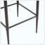 Ensemble de deux tabourets en métal et en métal Leathaire-772597341