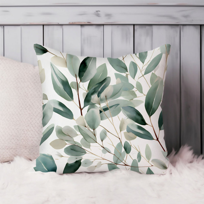 Botanical Eucalyptus Leaves Pattern Leaf XVII, 20"H x 20"W