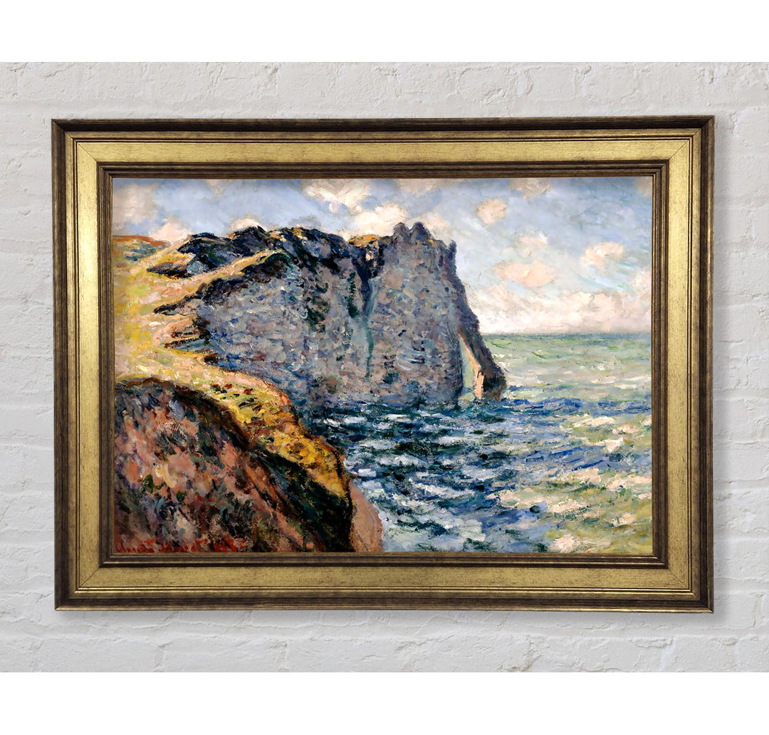 Die Klippe von Aval bei Etretat von Monet - Einzelne Bilderrahmen Kunstdrucke