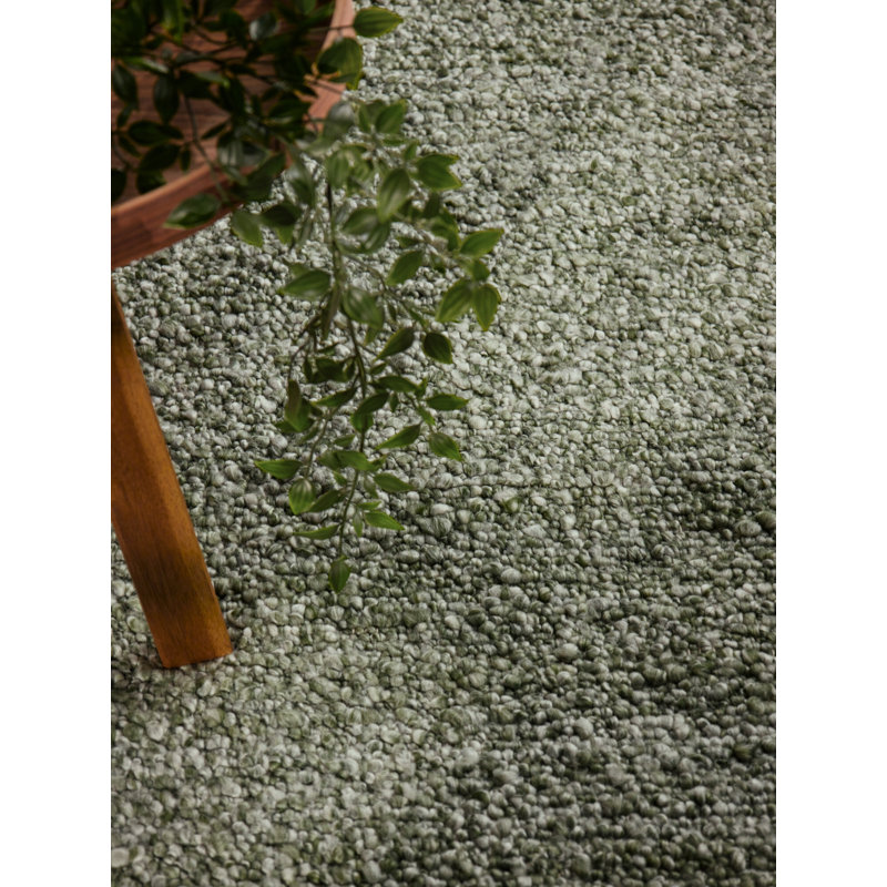 Despoina Hand Woven Area Rug, Rectangle 120 x 170 cm, Green