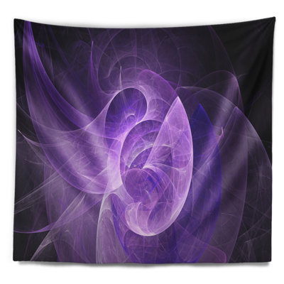 Tapisserie mystic abstrait mauve psychédélique design