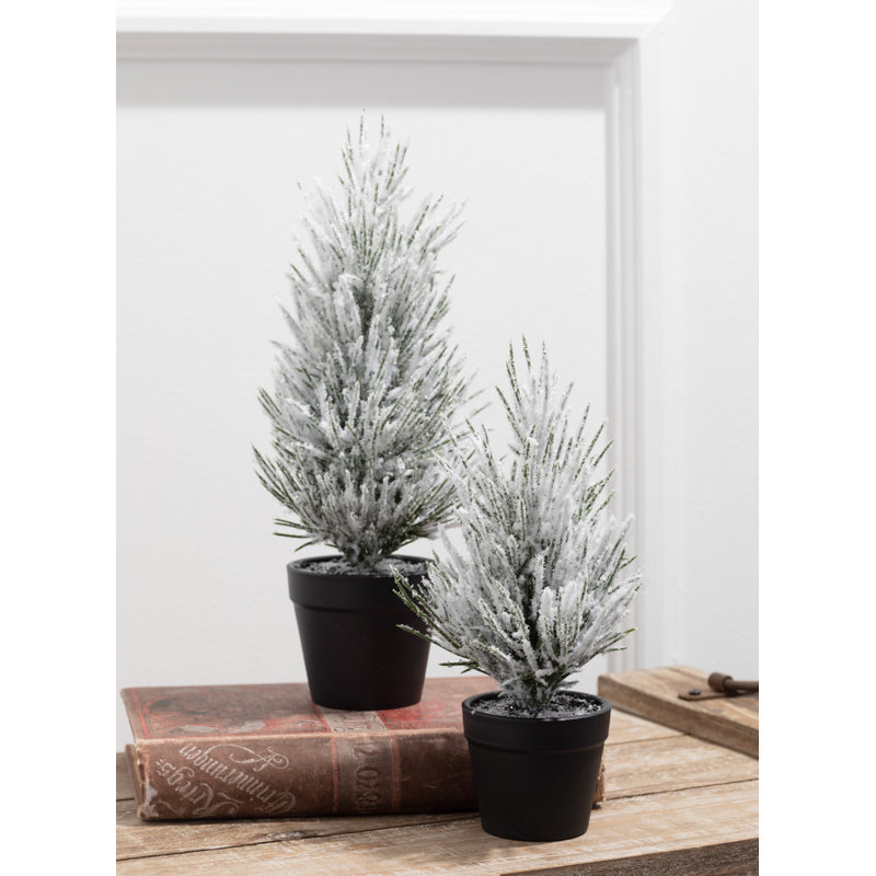 Sapin de Noël blanc / vert Surber