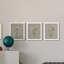 «White Field Flowers I», ensemble de 3 peintures sur toile encadrées-245800525-245800522