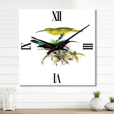 Vintage Australian Birds XV - Traditional Wall Clock