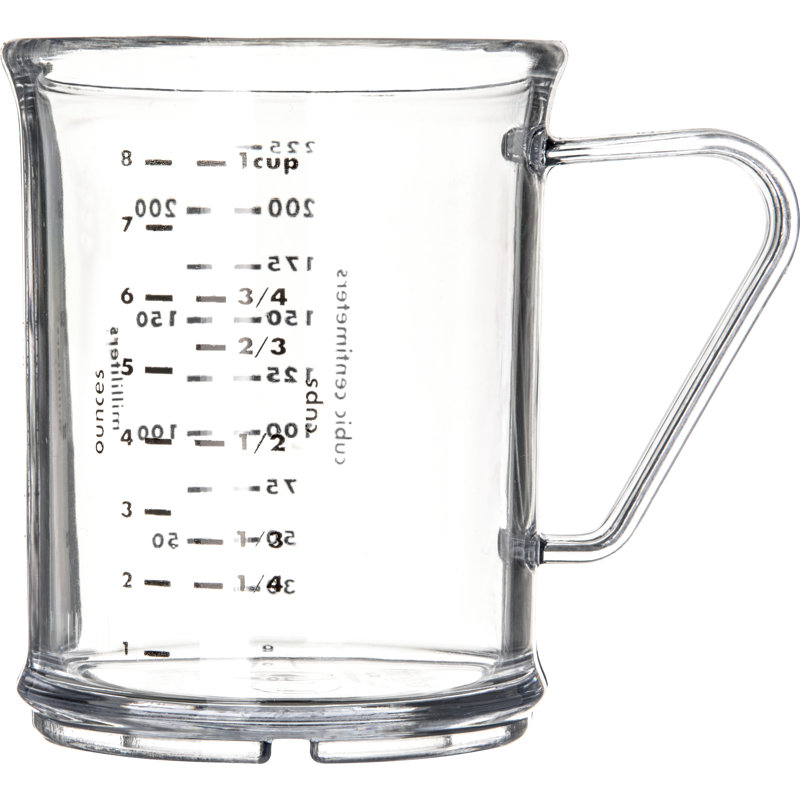 Carlisle Food Service Products Plastic Liquid Measuring Cups