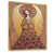 Toile avec cadre flottant or