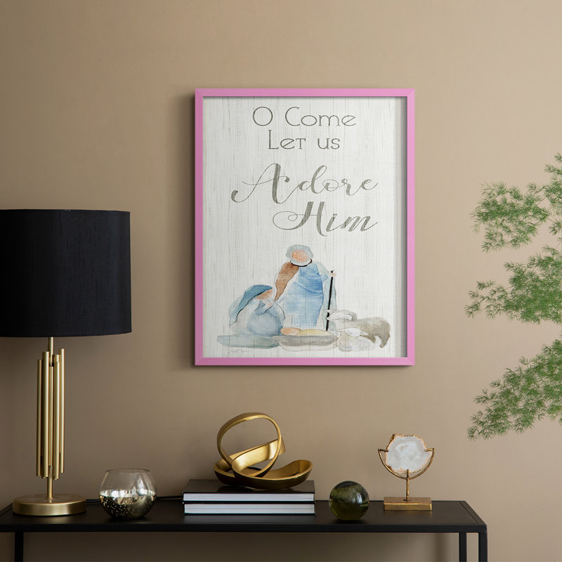 Adore lui, reproduction encadrée - bois massif, H 30 po x l 24 po, Rose
