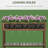 43x18x30in Raised Garden Bed with 8 Pockets and Shelf, Wooden Elevated Planter Box with Legs to Grow Herbs, Vegetables, and Flowers, Dark Brown