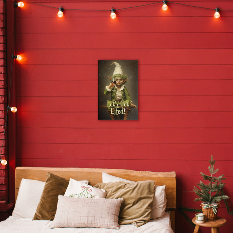 «Let's Get Elfed Canvas», conception par Tina LeCour, H 24 po x l 16 po