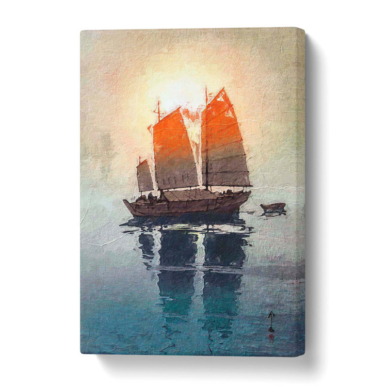 Sailing Boats Morning by Hiroshi Yoshida - Wrapped Canvas, 61 cm H x 40.6 cm W