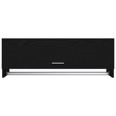 Wardrobe Black Oak Engineered Wood 35 Cm Storage