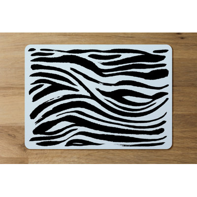 Dzamhur Polyester, Wood Animal Print Rectangle Placemat
