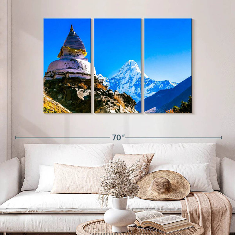 Adella Ama Dablam Temple, 32" H x 50" W