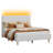 Samiha Upholstered Platform Bed with LED Lighting Headboard-976780746-978940312