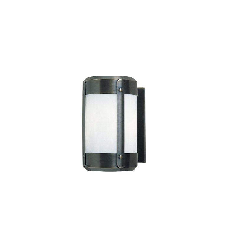 Berkeley Flush Mounted Sconce, 7.25" H x 4.13" W x 5.75" D, Rain Mist, Raw Copper