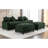 111" Sectional In With Double Cushion, Two Removable , Ports, Cup Holders And Storage For Living Room Contentment Space-785352509