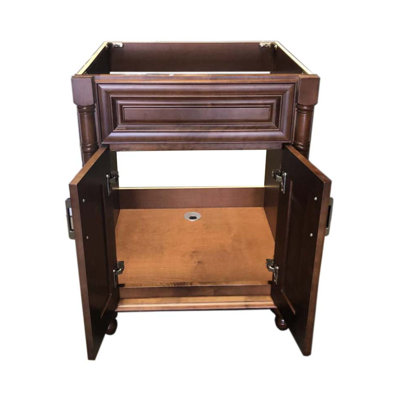 24'' Single Bathroom Vanity Base Only in Maple Walnut