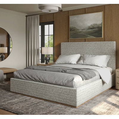 Monaco Upholstered Bed with Soft Corners, Edvards by Latitude Run