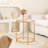 Round Glass Top End Side Table-1822493023