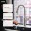 Robinet de cuisine à poignée simple Moen Inara Motionsense Wave-115637831