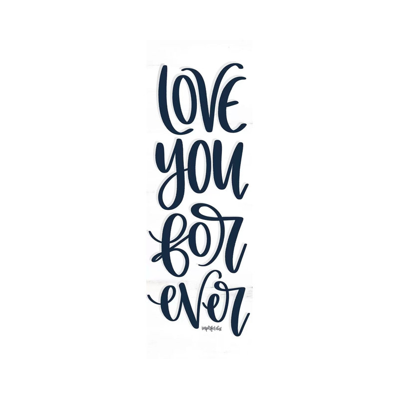 Love You Forever by Imperfect Dust - Wrapped Canvas Panoramic Print, 30.48 cm H x 91.44 cm W x 1.91 cm D