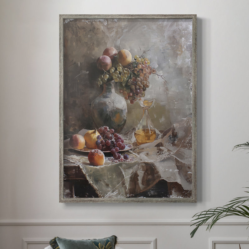 Reproduction encadrée FLORAL Series DCC XXII - bois massif, H 21 po x l 17 po