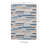 Kivett Striped Blue and Beige Indoor Outdoor Machine Washable Area Rug-204290888