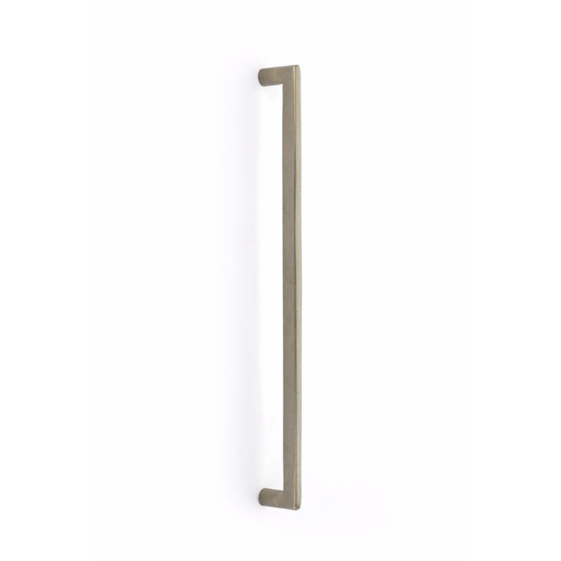 Emtek Jasper Appliance Pull, Tumbled White Bronze, 18" Center to Center