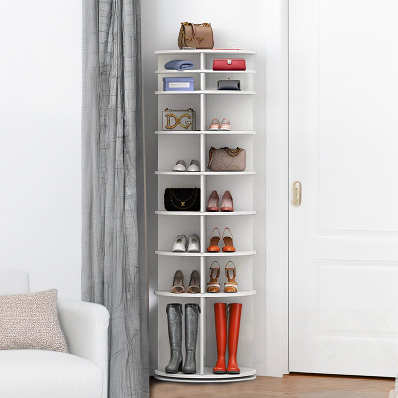 8 Tier Rotating Shoe Rack Tower