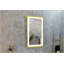 42 po X P 24 po H Miroir à DEL rectangulaire surdimensionné avec éclairage antibuée et à intensité variable, parfait pour les salles de bain modernes