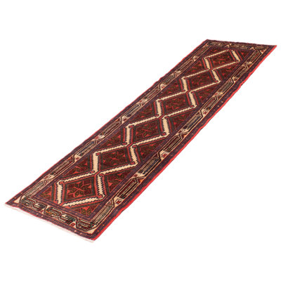 One-of-a-Kind 2'7" X 9'3" 2000s Runner Wool Area Rug in