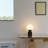 Mila 10" Modern LED Table Lamp with Black Marble Base and Frosted Globe Shade, 3-Way Dimming-78049157