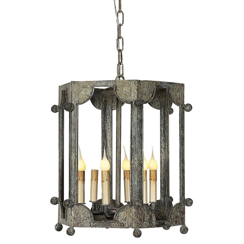 Lustre géométrique à 6 lumières Wilmington, Haute mer