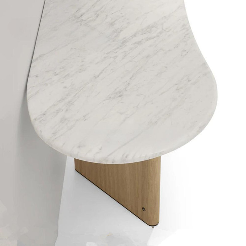 Console de hall d'entrée moderne et minimaliste, Naturel / naturel, H 31,5 po x l 63 po x P 15,7 po