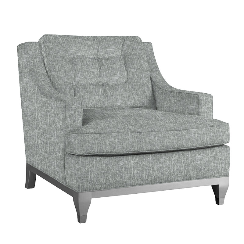 Drake 34" Wide Armchair, Castine Gray