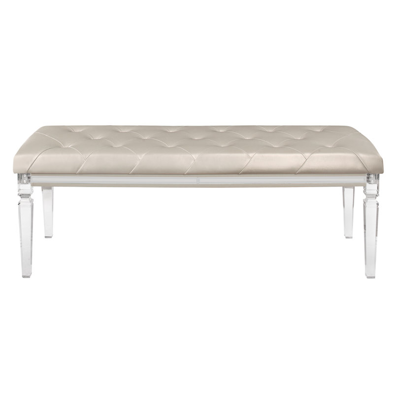 Lancaster Polyester Blend Upholstered Bench