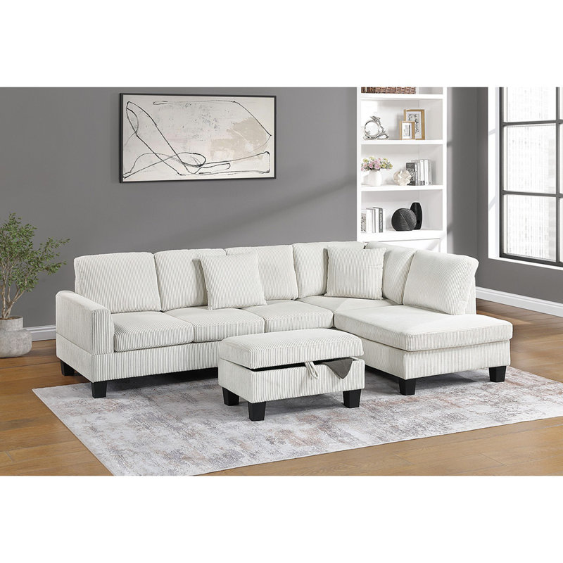 Ensemble de canapé modulaire 3 pièces RAF, Gris foncé