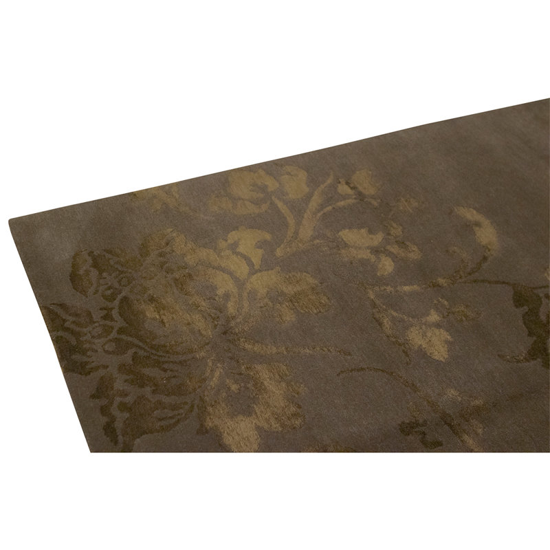 Hand Knotted Area Rug in Walnut
