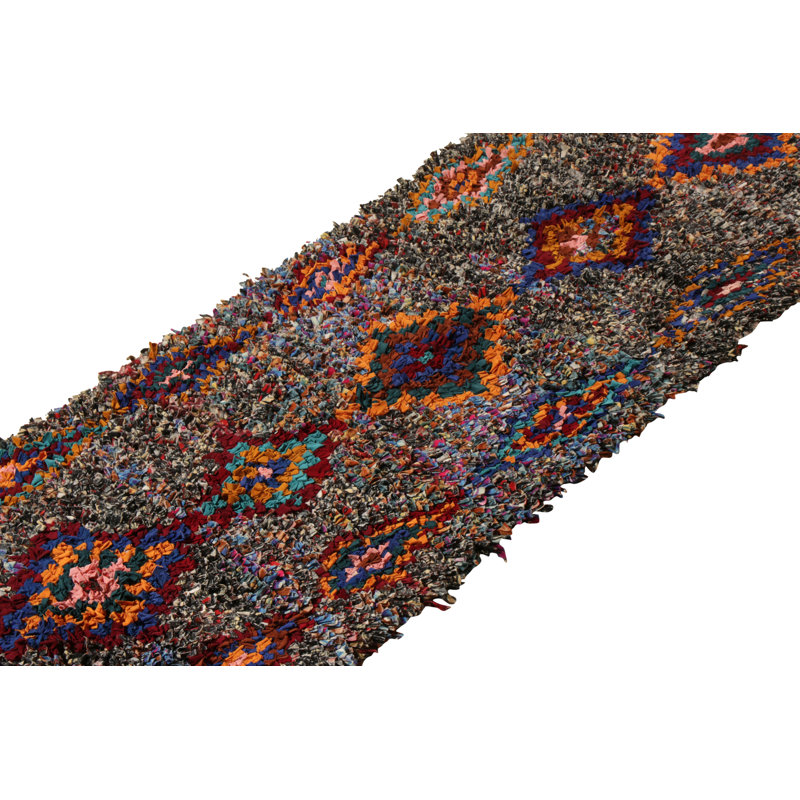 Moroccan One-of-a-Kind Hand Knotted Area Rug, Runner 2'10" x 7'