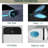 Smart Toilet With Bidet Feature - Auto Open/Close, Foot Sensor, Self-Cleaning Ability, White Open/Close Led Screen, Warm Water,