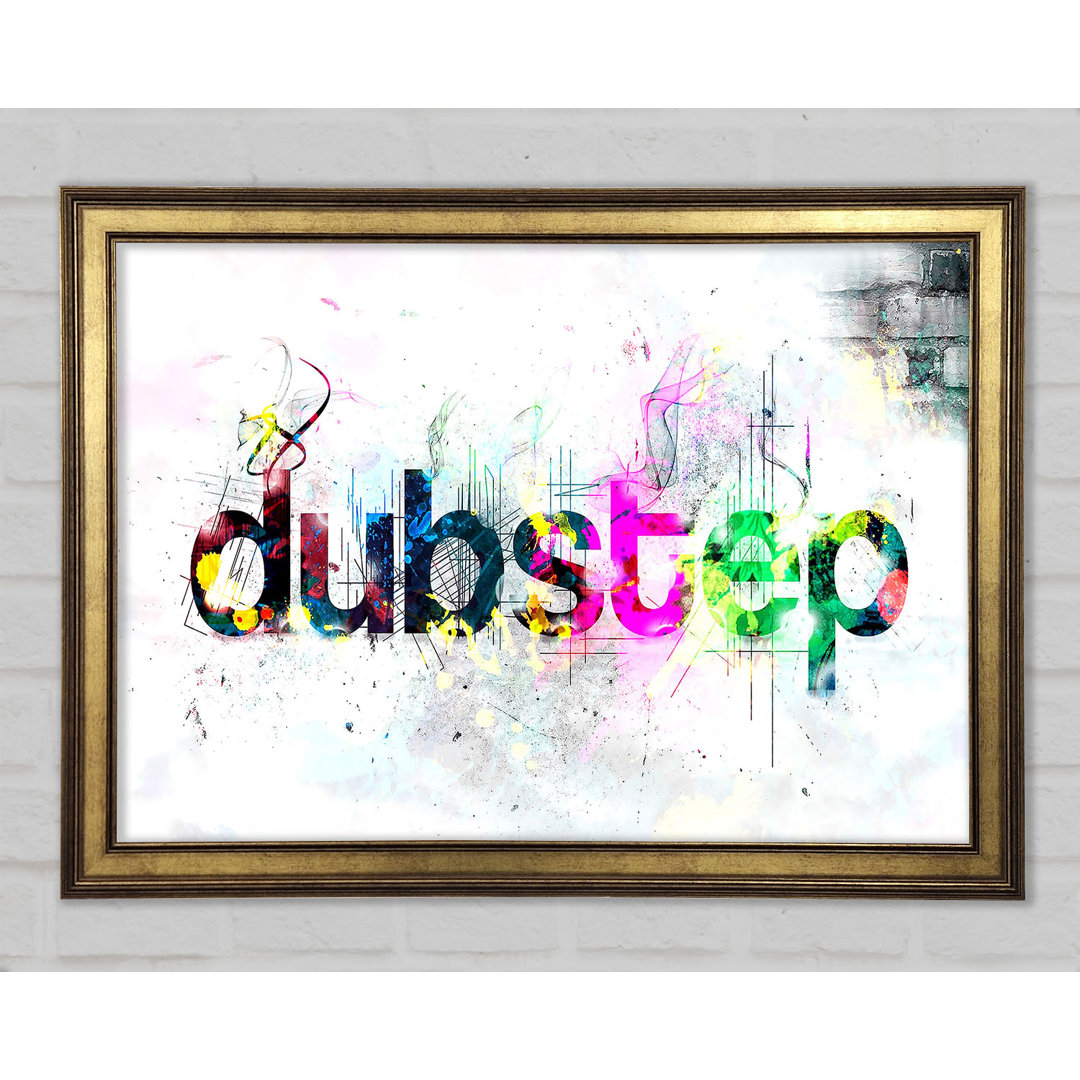 Dubstep Coloured - Einzelner Bilderrahmen Typografie