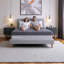 Matelas hybride SUN QUEEN de 14 po - Grand lit, gris, ressorts ensachés et mousse viscoélastique-1779538946