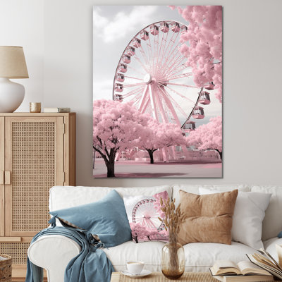 " Pink Ferris Wheel Magical Spin I "