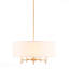 Lustre - configuration 5 lumières, abat-jour tambour-541980528