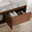 Ensemble de meuble-lavabo simple 36 po avec lavabo en céramique Latrey, 2 armoires en bois naturel