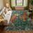 Goldene Oriental Tiger Vintage Washable Area Rug - Soft Cashmere Carpet for Living Room, Bedroom, or Office-756301378-740514492