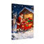Noël, père Noël, chargement de cadeaux dans un traîneau-722616354