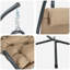  Hanging Egg Chair Folding Anthracite 94 X 107 X 196.5 Cm Steel-1193003530