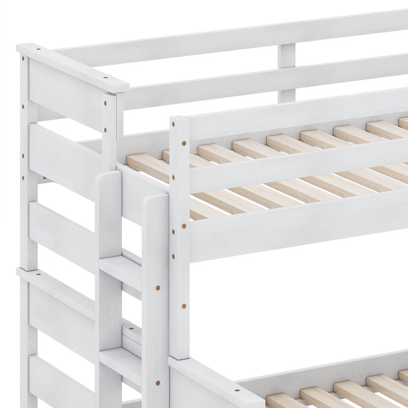 Jeann Kids Bunk Bed, Twin over Full, White