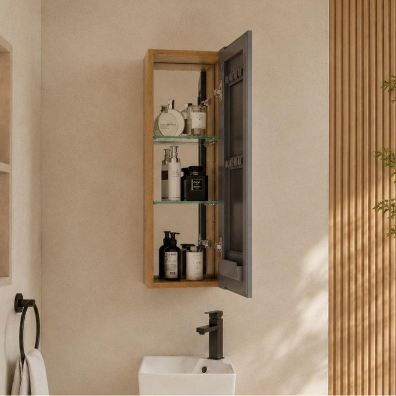 Armoire de toilette avec miroir 10 po